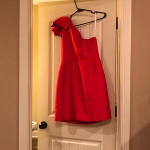 Shoshanna Red Silk Cocktail Dress Size 6